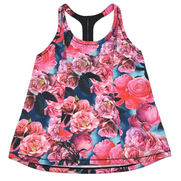 LULULEMON Lightened Up Singlet Size 6 Secret Garden / Black - Picture 8 of 11